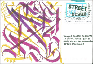 STREET Art POSTAL Project-SNEK-recue-06-07-17-recto